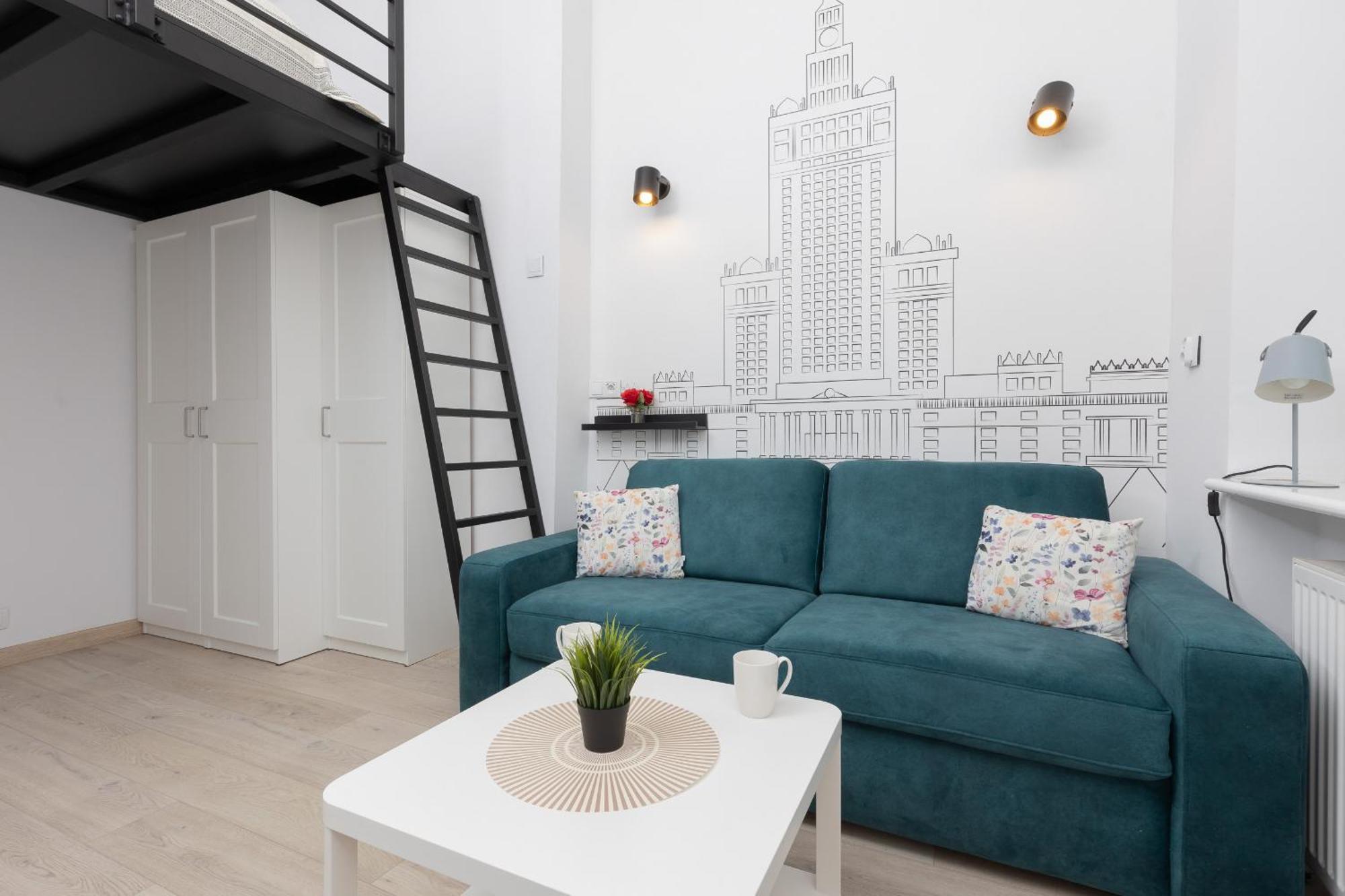 Aleja Wyzwolenia Studio With Mezzanine Warsaw Downtown By Noclegi Renters Varsóvia Exterior foto