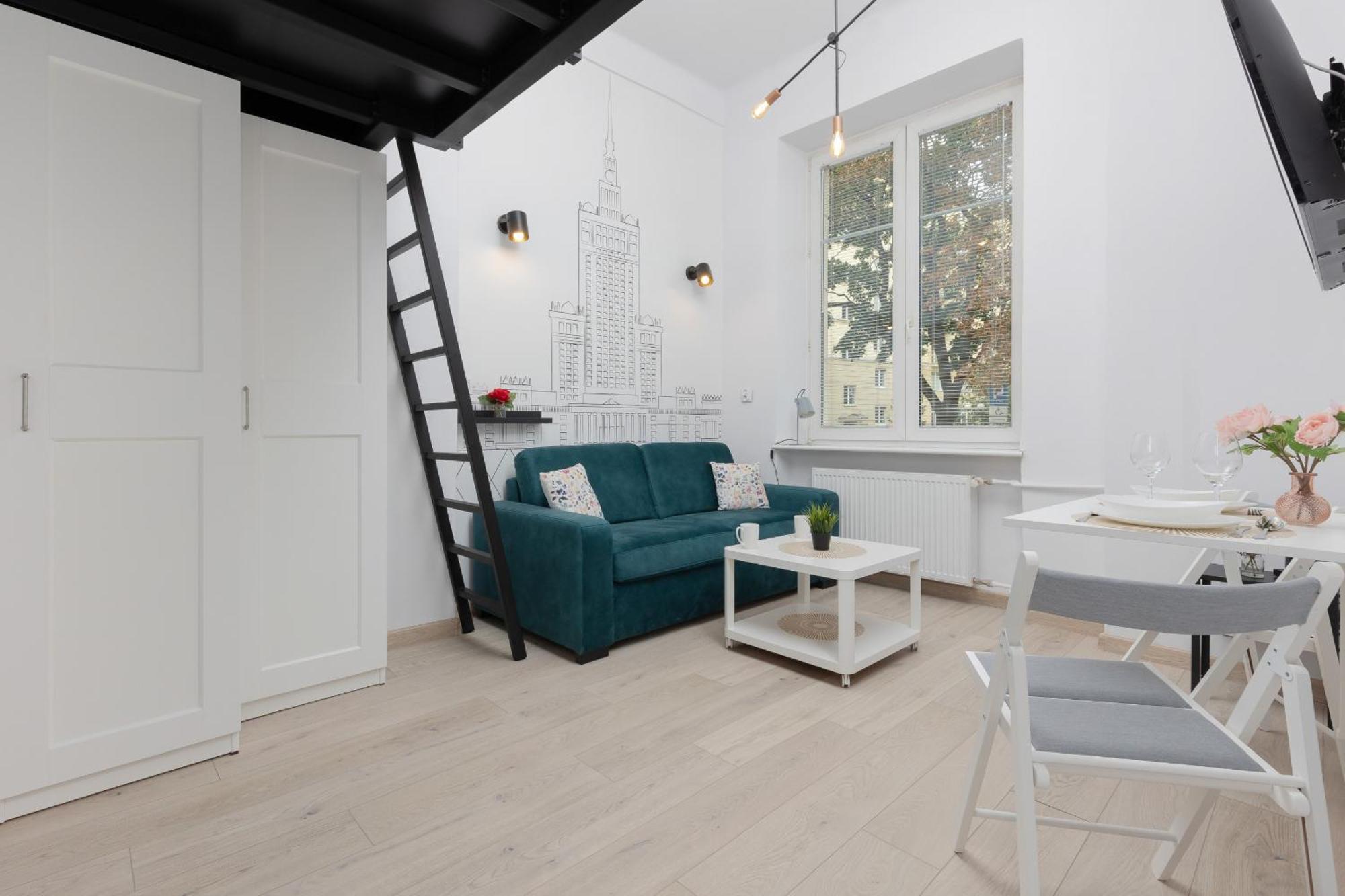 Aleja Wyzwolenia Studio With Mezzanine Warsaw Downtown By Noclegi Renters Varsóvia Exterior foto